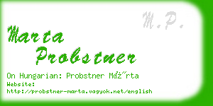 marta probstner business card